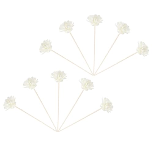 ABOOFAN 10pcs Chrysanthemum Diffuser Sticks Dried Flower Aromatherapy for Home Scent Diffusers Replacement Reeds