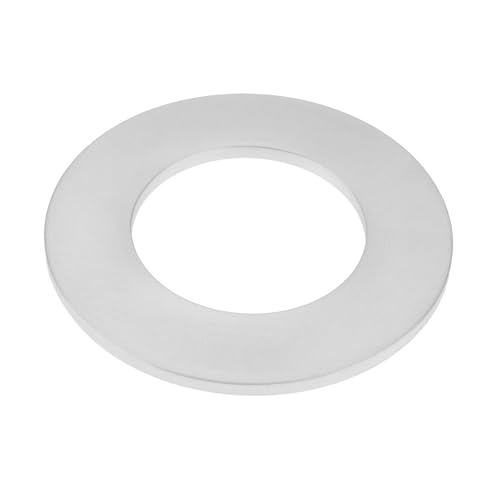 LT Easiyl 1 x Küchenarmatur, große Basis, Reparatur-Unterlegscheibe, Aluminium, 70 x 40 x 3 mm, Wasserhahn-Reparaturzubehör, flache Unterlegscheibe für Wasserhahn, Duschbefestigung, Silber