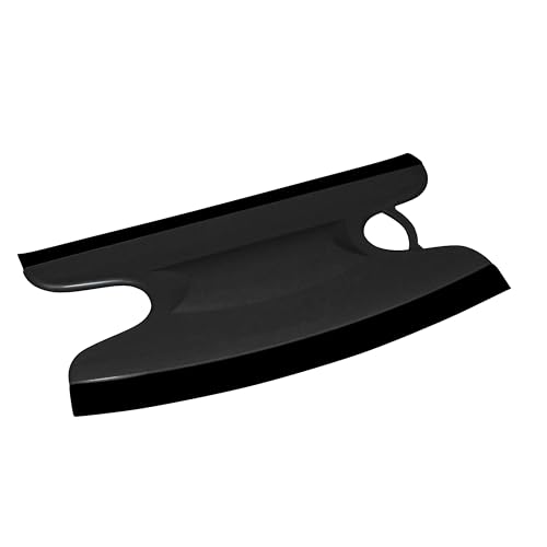 Dusbad Glas&Duschabzieher für Duschkabinen gerade|rund Made in Germany, Farbe:Schwarz