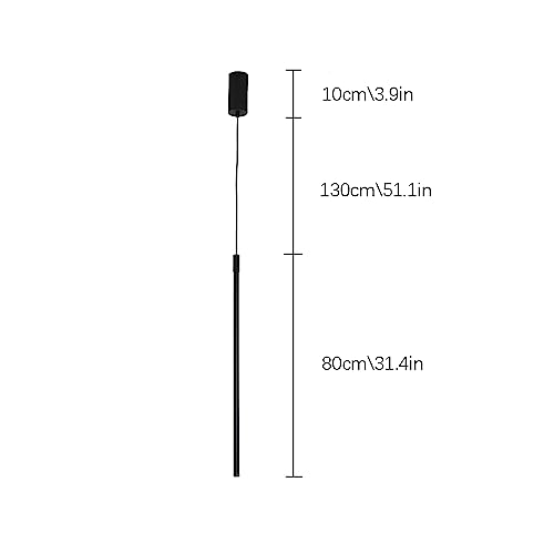 Lampe suspendue à tube long avec diffuseur silicone anti-éblouissement - 5