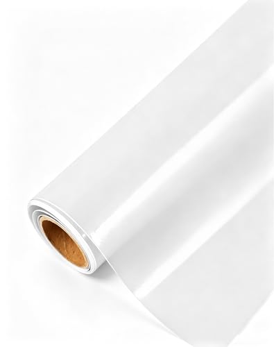 Image of 2ft x 5ft Gloss White Vinyl Wrap, Scratch Resistance Car Wrap for Motorcycles, Laptops, Cell Phones and Furniture with Air Release Technology (Gloss White)