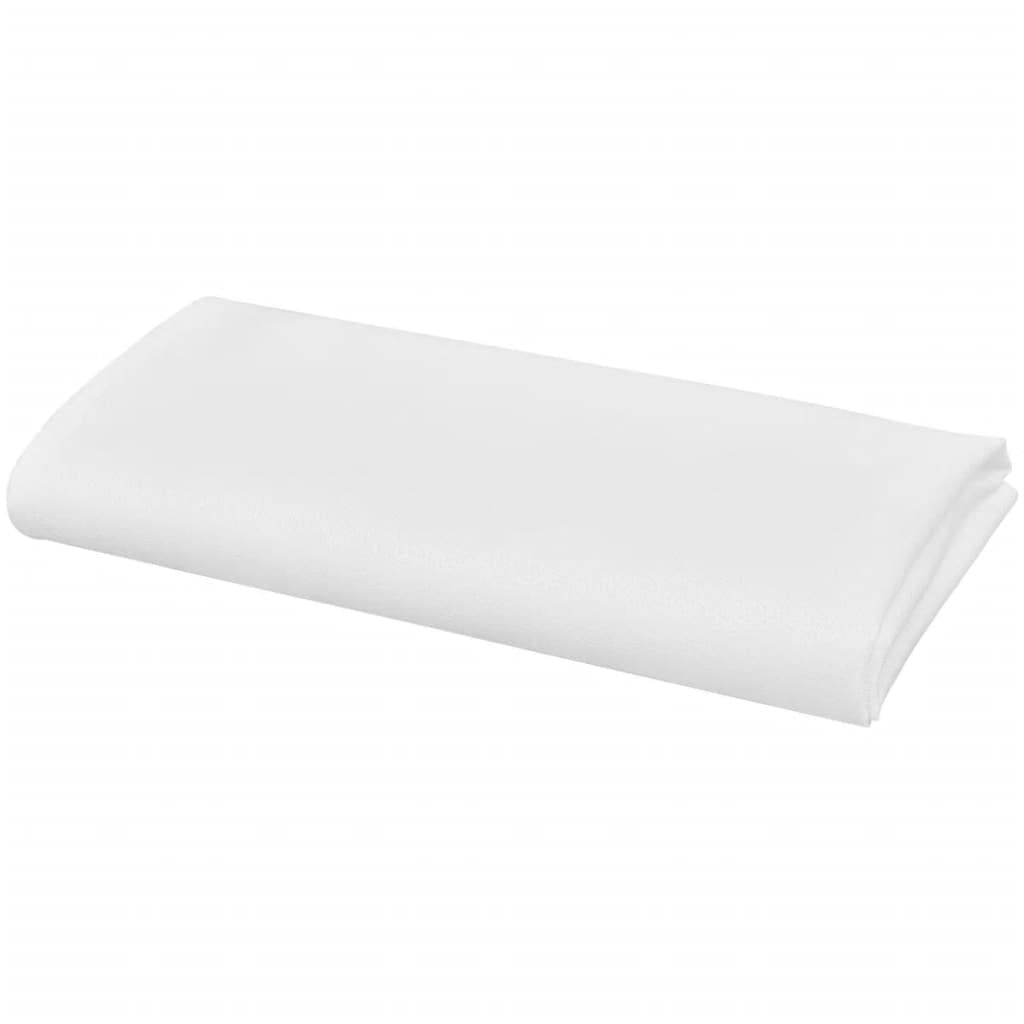 50 servilletas blancas de poliéster de 50 x 50 cm, lavables, reutilizables, para decoración de mesa, boda, gastronomía, mesa de banquetes y restaurantes, tela para comedor y cocina