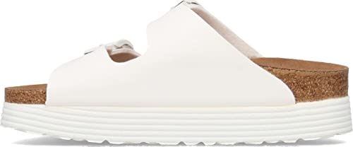 Birkenstock Women's, Arizona Platform Sandal - Narrow Width White 38 M #TOP2