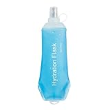 Cenroelon 1pcs Soft Flask (500ml) 500ml TPU Soft Flask for Hydration Pack for Hiking Cycling Climbing Blue