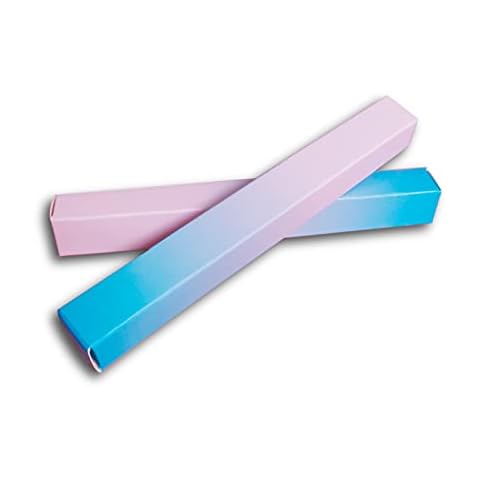 ANZKA 50 Pcs Empty Twist Pen Box Packaging, 5.7x0.63x0.63 Inch Eyeliner Glue Pen Wrapping Box, Pink - Blue Gradient Cuticle Oil Pen Package Boxes Cover