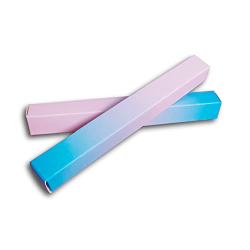 50 Pcs Empty Twist Pen Box Packaging, 5.7x0.63x0.63 Inch Eyeliner Glue Pen Wrapping Box, Pink - Blue Gradient Cuticle Oil Pen Package Boxes