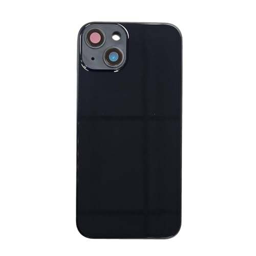 Chassis arriere en verre et coque noire compatible iPhone 13 sans logo Smartex - 3