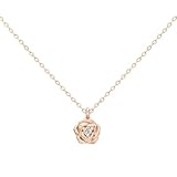 [ケイウノ] ディズニー 美女と野獣 「ベル」 ネックレス Blooming Tales “Belle” K18ピンクゴールド レディース 女性 アクセサリー ジュエリー 人気 ブランド プレゼント ギフト