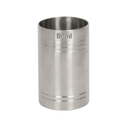 Rink Drink Stainless Steel Thimble Measure - 50ml - 1x Metal Pub Alcohol Shot Cocktail Spirit Wine Gin Whisky Drinks Measure Measuring Cup
