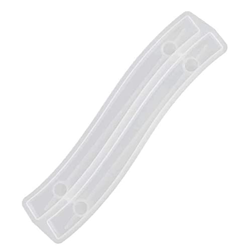 Image of R H LIFESTYLE 1 PC Tray Handle Epoxy Resin Silicone Molds (S Shape Tray Handle Mould - 16 x 4.5 cm) SM3607