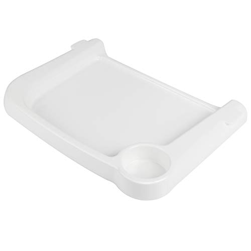 TOONOON Fast Dining Tray for Hook on High Chair, Easy to Carry and Install, Reduce Block Gap Between Child and Table, Indispensable Accessory for Fast Table Chair, 14 X 10 Inches, White