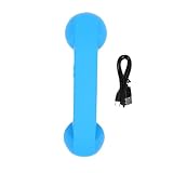 YUEHISY Cornetta Retro Wireless, Ricevitore Bluetooth USB, Cornetta Telefonica per Chiamate, Audio su Computer e Telefono (BLUE)