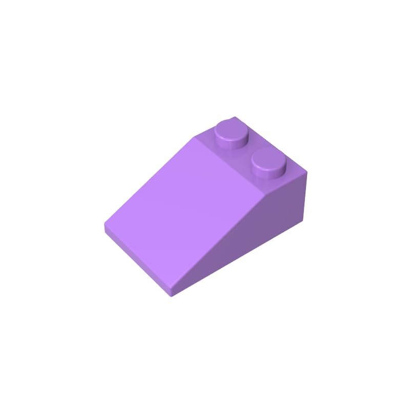 Gobricks 3298 Slope Brick 3x2 33° Sloped Brick 50 Pieces GDS-584 Compatible with Lego Building Blocks Color:Medium Lavender 324