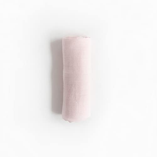 Image of Little Unicorn - Blush Deluxe Swaddle | Single | 100% Rayon Muslin from Bamboo | Super Soft | Newborns and Infants | Large 47 inch x 47 inch | Machine Washable