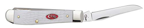 Image of Case WR XX Pocket Knife Sparxx White Jigged Synthetic Mini Trapper Item #60186 - (6207 SS) - Length Closed: 3 1 /2 Inches