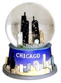 Chicago Skyline Snow Globe - 45mm
