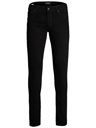 JACK&JONES PLUS Jjiglenn Jjoriginal Na 029 PS Noos Jeans, Black Denim, 42W x 32L para Hombre Cover