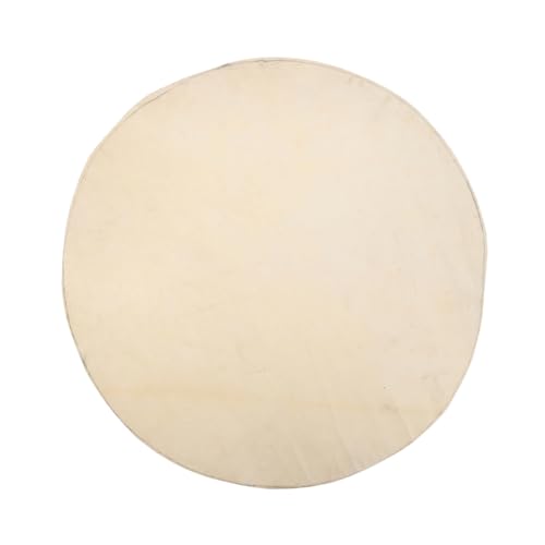 BESTonZON Drum Skin Parts 50cm African Hand Goat Skin Drum Head Replacement Effortless Installation