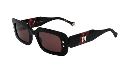 Carolina Herrera Óculos de sol femininos retangulares rosa HER 0187/S 0GUU/U1 50