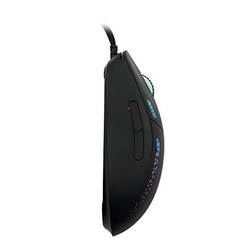 Loop Mouse Gaming RGB con Cavo USB, Sensore Ottico Pixart 3335 fino a 32000 DPI, 9 Pulsanti Programmabili, Software Incluso, Mouse da Gioco Leggero 70g, Nero - Mouse gaming - Immagine 1