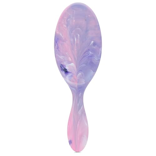 Cepillo Wet Brush Original rosa de mármol con cerdas IntelliFlex para cabello dañado