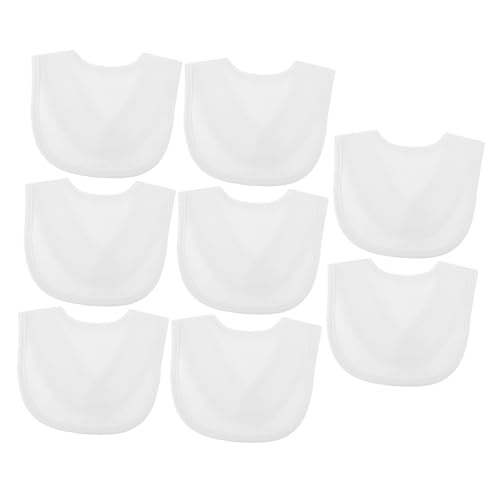 Holibanna Baberos De Algodón De Doble Capa Para Broches Ideales Para Dentición Uso Diario Suaves y Absorbentes Diseño Unicolor Colores Aleatorios