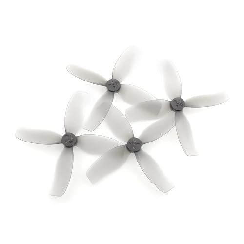 Hélice à 4 pales DT90MMX4 de 3.5 pouces finition grise de haute précision mécanique
