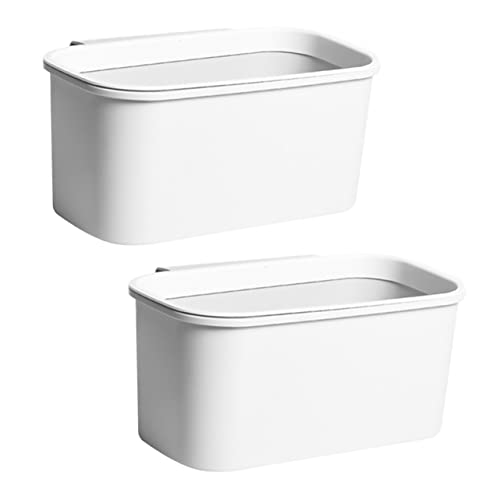 Canecas de basura colgantes Sosoport blancas para cocina
