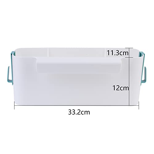 Bett Organizer zum Einhängen, Sylanda Robuste Hängebett Organizer Aufbewahrungskorb mit 2 Abnehmbarer Haken Nachttisch Bettablage Betttasche Aufbewahrungstasche für Buch Magazin Spielzeug Handy - Image 3