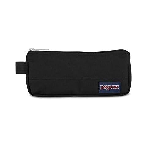 JanSport Basic Accessory Pouch, Small Pouch, 0.5 L, 9 x 21 x 2.5 cm, Black Cover