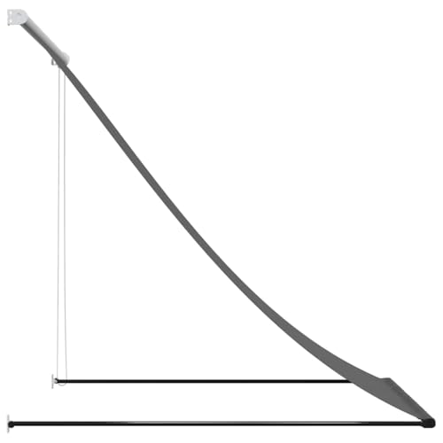 Auvent rétractable anthracite 100x150cm pour balcon et terrasse - 5