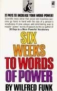 Six Weeks to Words of Power 0671689576 Book Cover