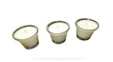6 Replacement Sugar Mold Candle Holder Primitive Clear Glass Votive Candles XLR-1038 Farmhouse Home Wall Desk Office Home Decor Hanging Decorations