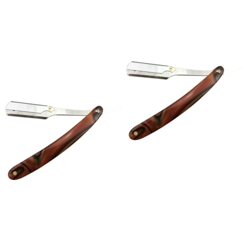 TOVINANNA Pcs Vintage Metal Shaving Razor Men's Safety Razor for Beard Sideburns Short Fine Hair Easy to Open Guard Barber Salon Use
