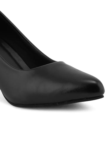 Image of ELLE Women's Solid Stiletto Heel Slip-On Pumps