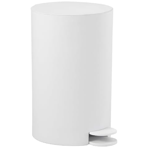 Gedy Sharon 3 Litre Matt White Pedal Bin Cover
