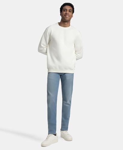 Image of Jockey US92 Men Super Combed Cotton Rich Fleece Sweatshirt with StayWarm Technology