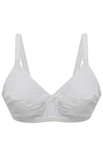 MariposaWomen's Cotton Bra Iris (36in, White)
