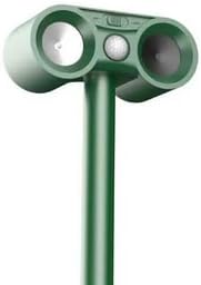 2 Pack Solar Animal Repellent Outdoor,USB Rechargeable Cat Repellent Outdoor &Deer Repellent Devices Coyote Skunk Raccoon Fox Deterrents Light Animal Repeller with Motion Sensor for Yard Garden