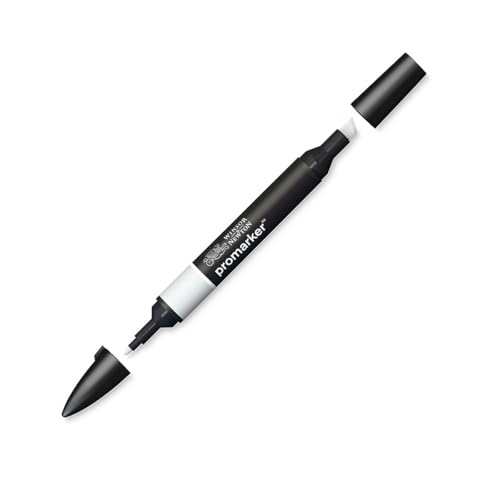Image of Winsor & Newton Promarker, Alcohol Based Markers, Ice Grey 1 (IG1), Double Tipped Drawing Marker Set for Artists, Graphic Designers, Illustrators - Chisel & Fine Twin Tip, Streak Free Coverage