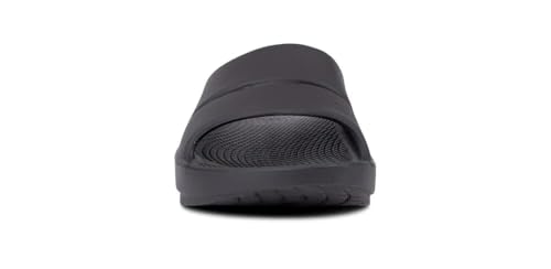 image for OOFOS - Unisex OOahh Sport - Post Run Recovery Slide Sandal (Jet Black