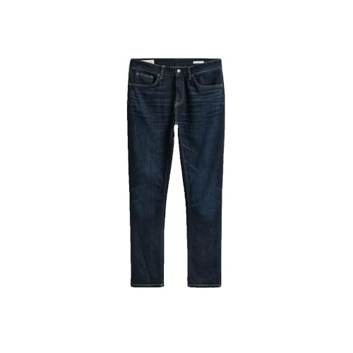 Jeans Slim Gant Dark Blue pour Homme Idéal pour le Bureau et les Sorties