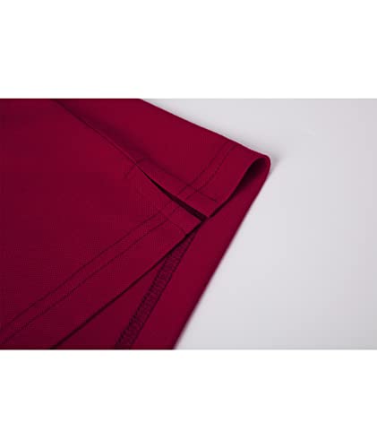 Image of SWISSWELL Long Sleeve Polo Shirts for Men collared Performance Golf Shirts Casual Workwear Office