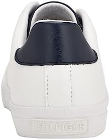 Tommy Hilfiger Women's Lawlee Sneaker, White/Navy, 7.5 | Image 4