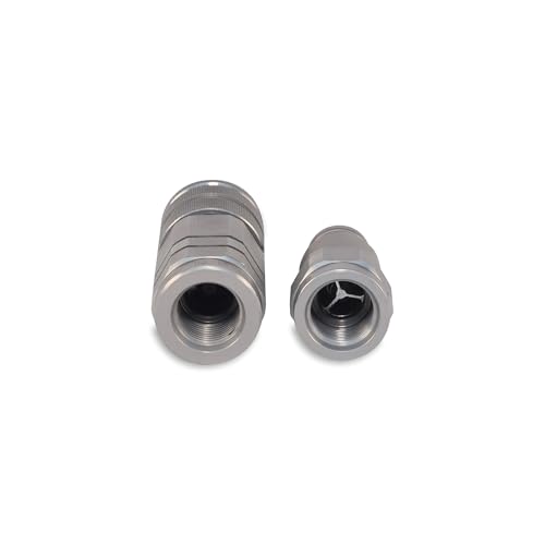 Image of 3 /8″ Flat Face Hydraulic Quick Couplers Set - 1 /2″ SAE Port