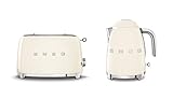 Venker A Smeg KLF03CRUK 1.7Ltr - 3kw Kettle and TSF01CRUK 2 Slice Toaster Set in Cream…