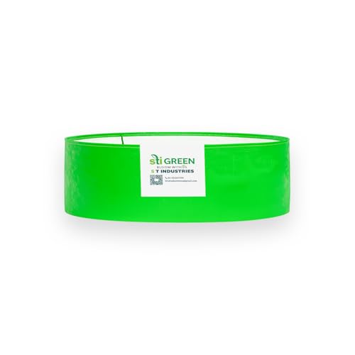 Image of HDPE Grow Bags for Plants 18X6 Inch (Pack of 1) | 260 GSM Heavy Duty UV-Protected Round Green Colour Plant Bags for Terrace and Vegetable Gardening | Strong & Reusable|