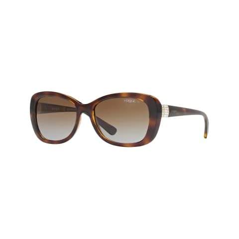 Vogue Eyewear Sunglasses Tortoise Frame, Brown Lenses, 55MM Cover