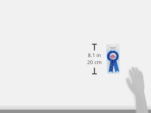 Birthday Boy Award Ribbon - Navy Blue Party Supplies For Celebrating The Birthday Star! - View #2