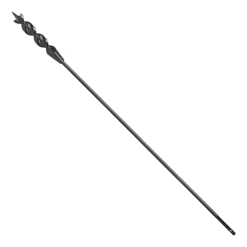 Drill Bit for Wire Pulling,1/2 in. x 18 in. Long Drill Bits for Wood,Auger Head Installer Drill Bit, Fish Bit for Pulling Wires in Walls